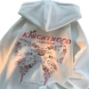 Quality Heavy Industry 99 cotton hoodie for women, with a unique design sense, is a long-sleeved and hooded women's wear for spring and summer Item Picture